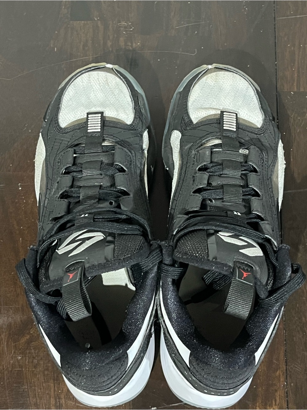 Jordan Luka 2 TB Basketball Sneakers in Black White Orca, Sz 7.5 - Picture 5 of 9